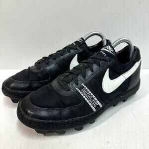 VTG RARE Nike Land Shark Football Cleats 1988 Vintage OG EUC Black White Low 7